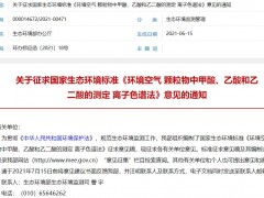 《環(huán)境空氣 顆粒物中甲酸、乙酸和乙二酸的測定 離子色譜法》征求意見稿