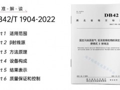 DB42/T1904-2022固定污染源廢氣 低濃度顆粒物的測(cè)定 便攜式 β 射線法